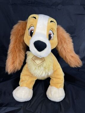 Disney Store Authentic Lady Plush Stuffed Animal from Lady and the Tramp 15”